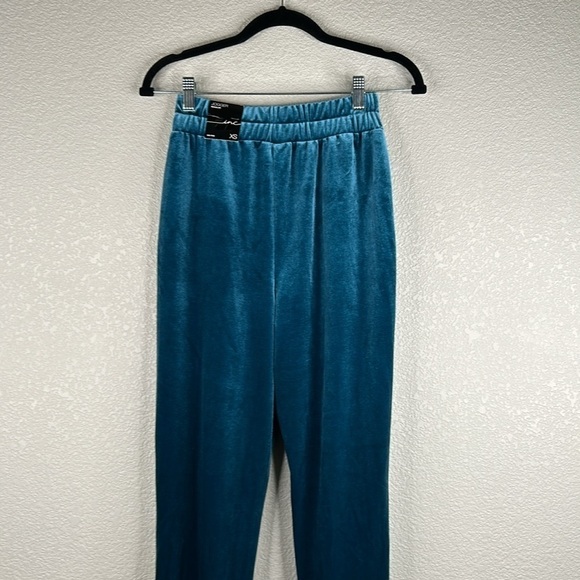 INC International Concepts Teal Green Velvet Jogger Pants Size XS New with tags! - Picture 5 of 10